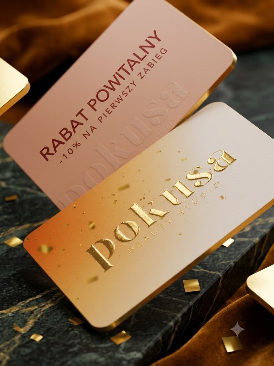 Karta rabatowa -10% na pierwszą wizytę w Pokusa Beauty Studio przy al. 29 Listopada w Krakowie